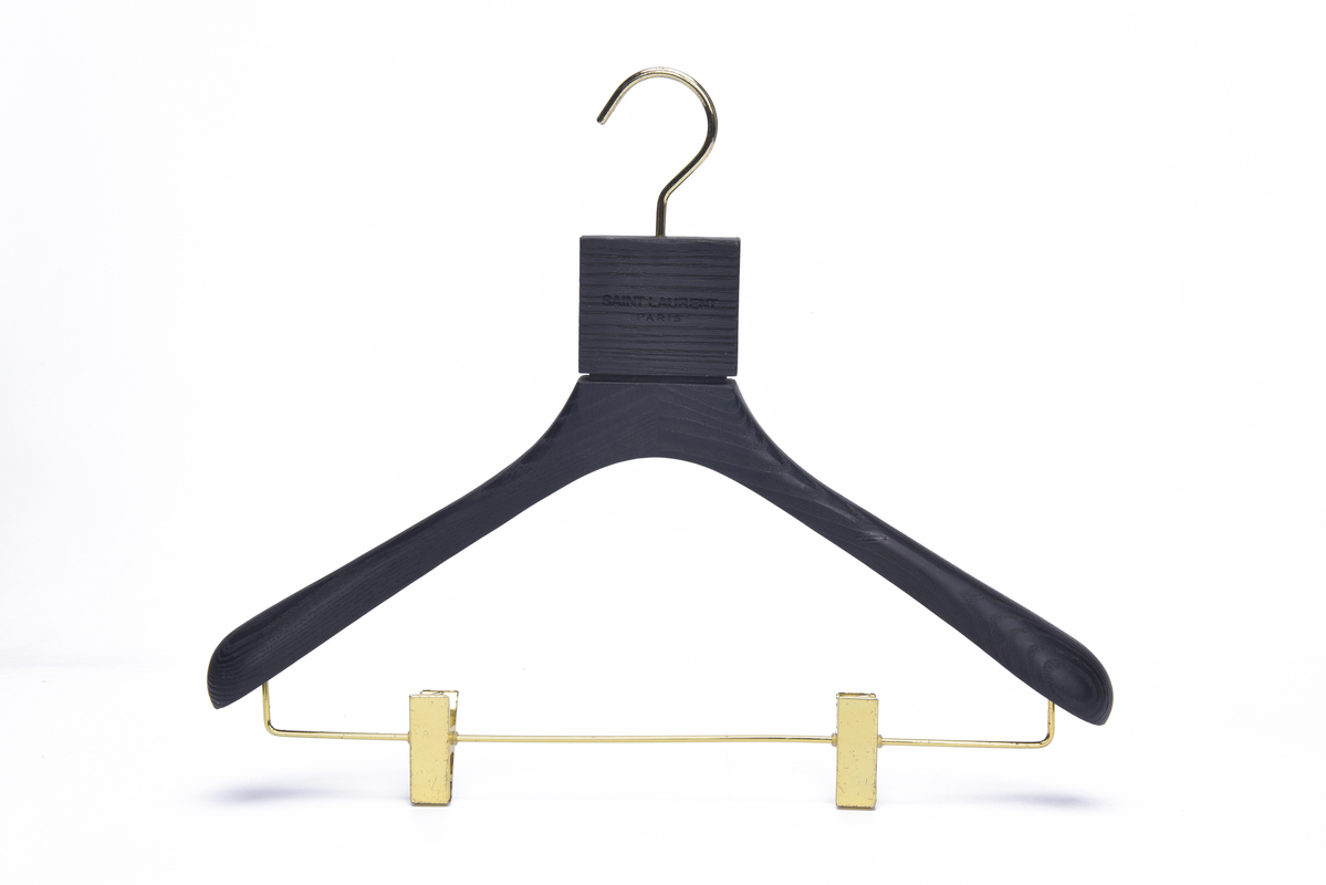 Stylish Design Black Wooden Hanger