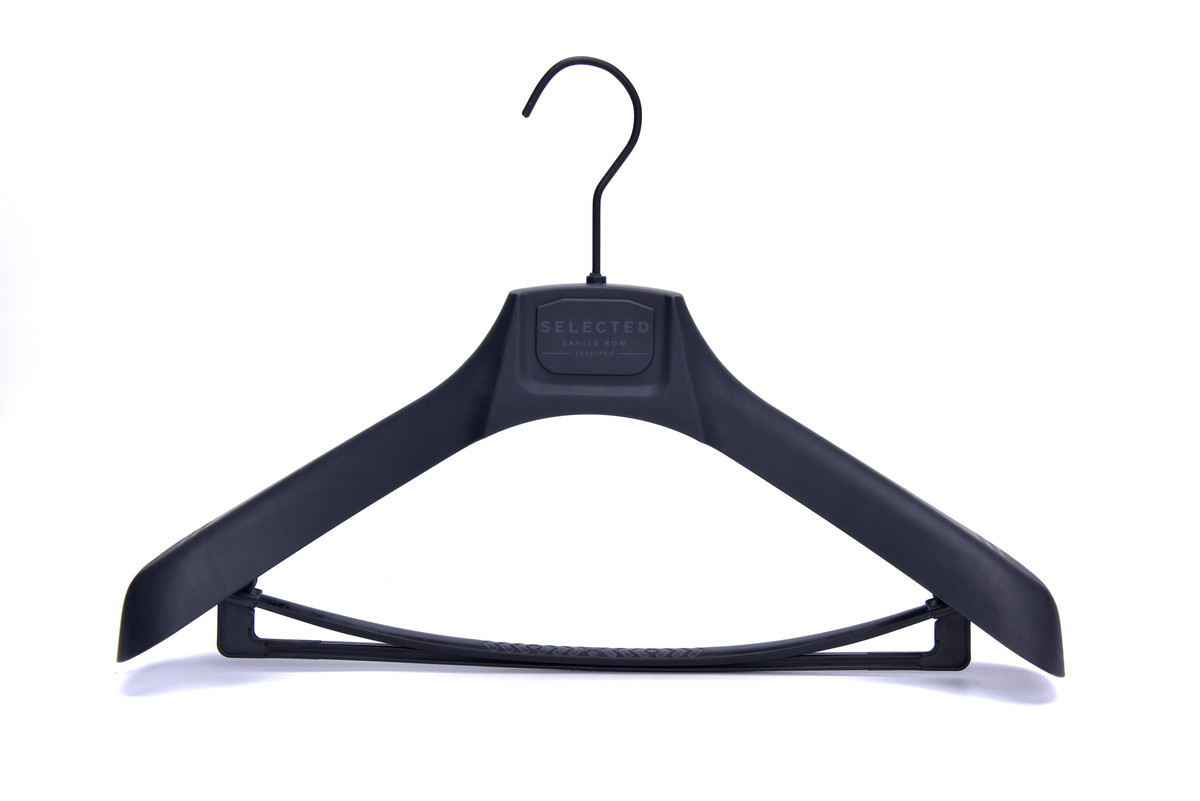 Durable heavy-duty plastic hanger for coat for garment