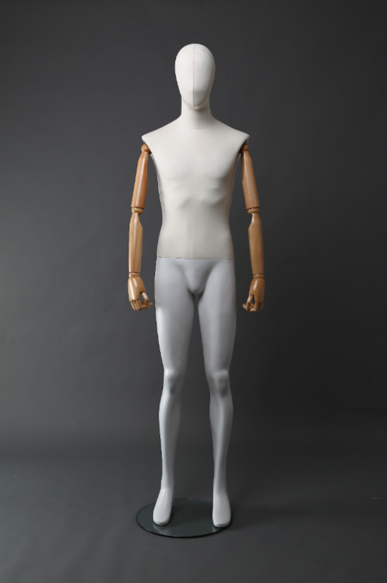 New Arrival Full Body Fabric Wrapped Male Mannequin 