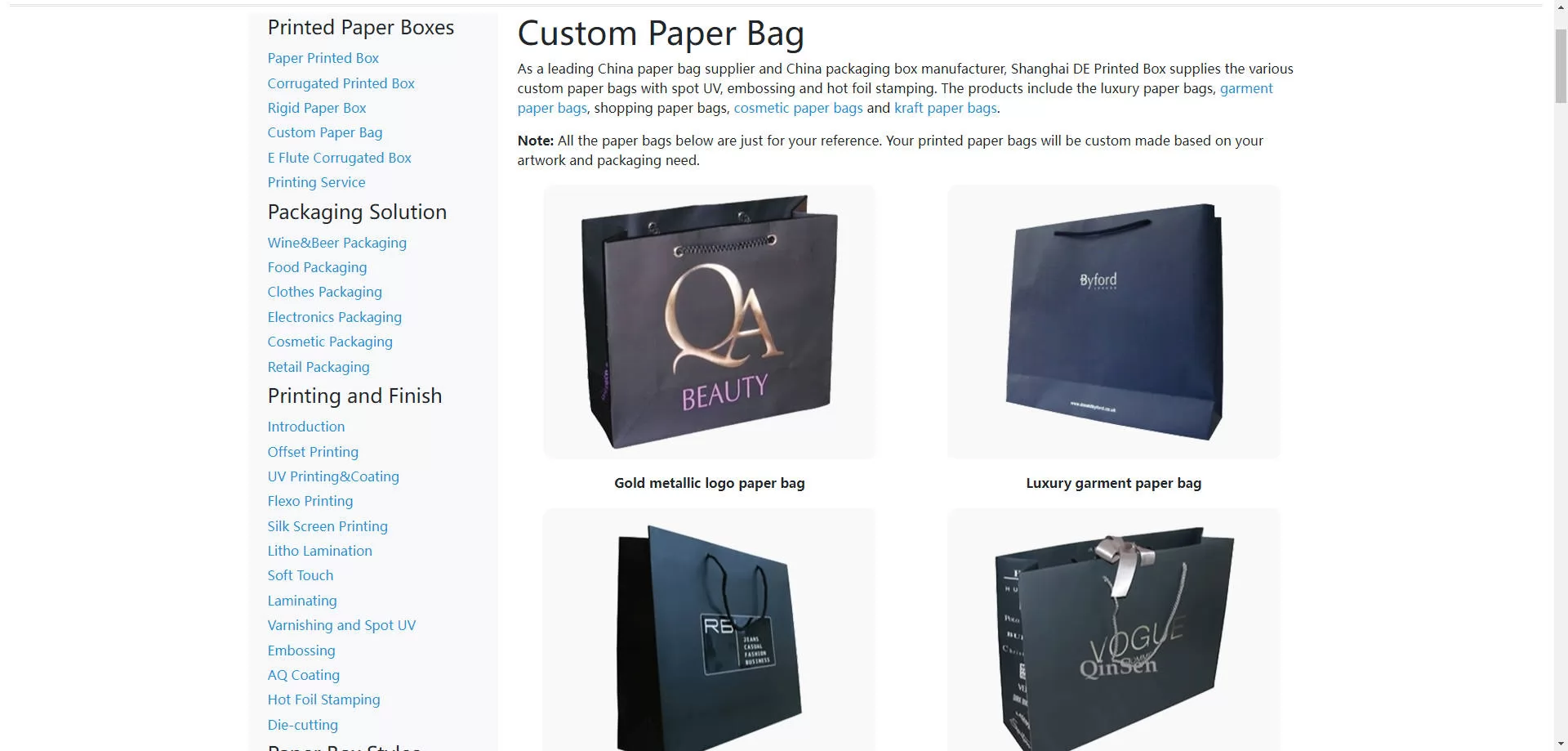 Top 10 China Paper Bags Manufacturers in 2024