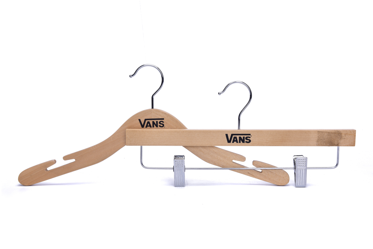 Slim Profile Solid Wood Hangers Ideal for Closets & Boutiques