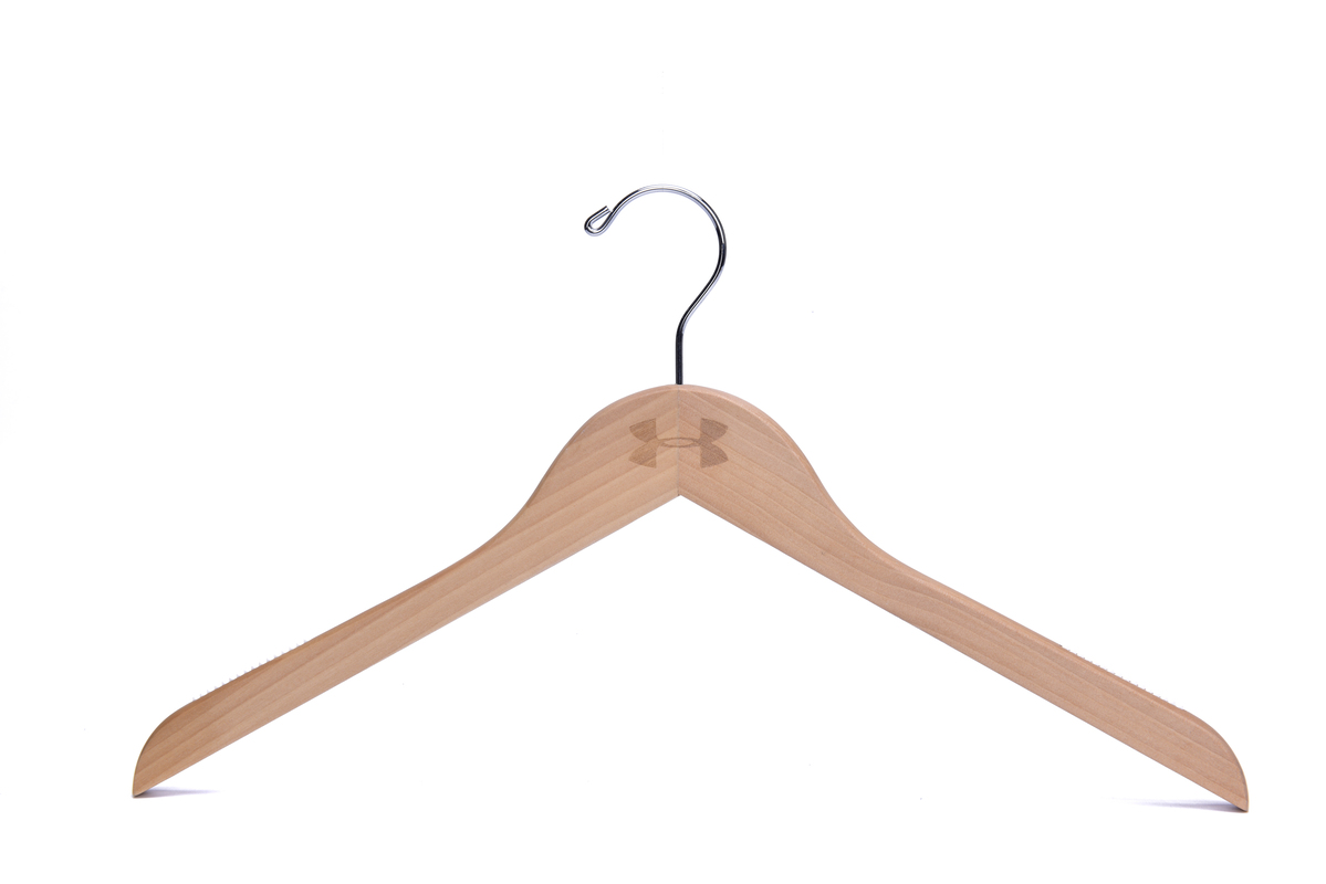 Minimalist Style Natural Wooden Hanger Ideal for Closets & Boutiques