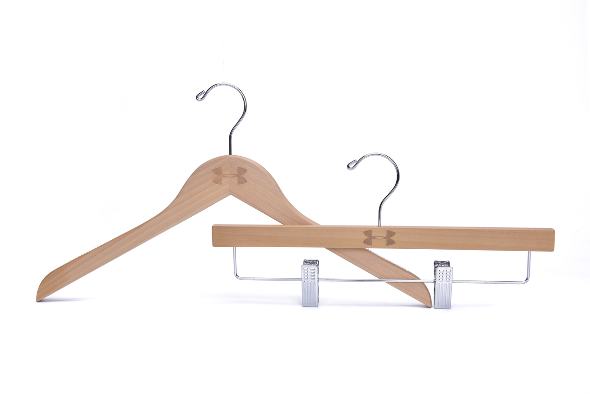 Minimalist Style Natural Wooden Hanger Ideal for Closets & Boutiques