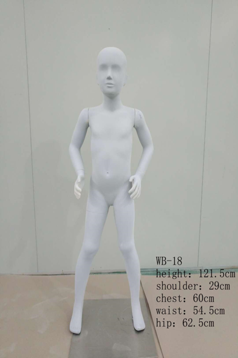 Children Mannequin Fiberglass Durable Standing Sports Easy Assembly