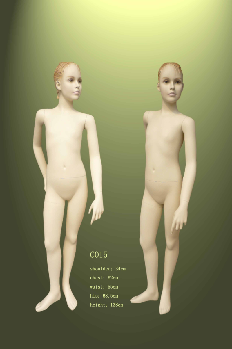 Children Standing Fiberglass Mannequins Easy Assemble