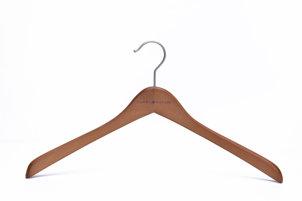 Brown Wash Effect High-end Lotus wood Shirt hanger