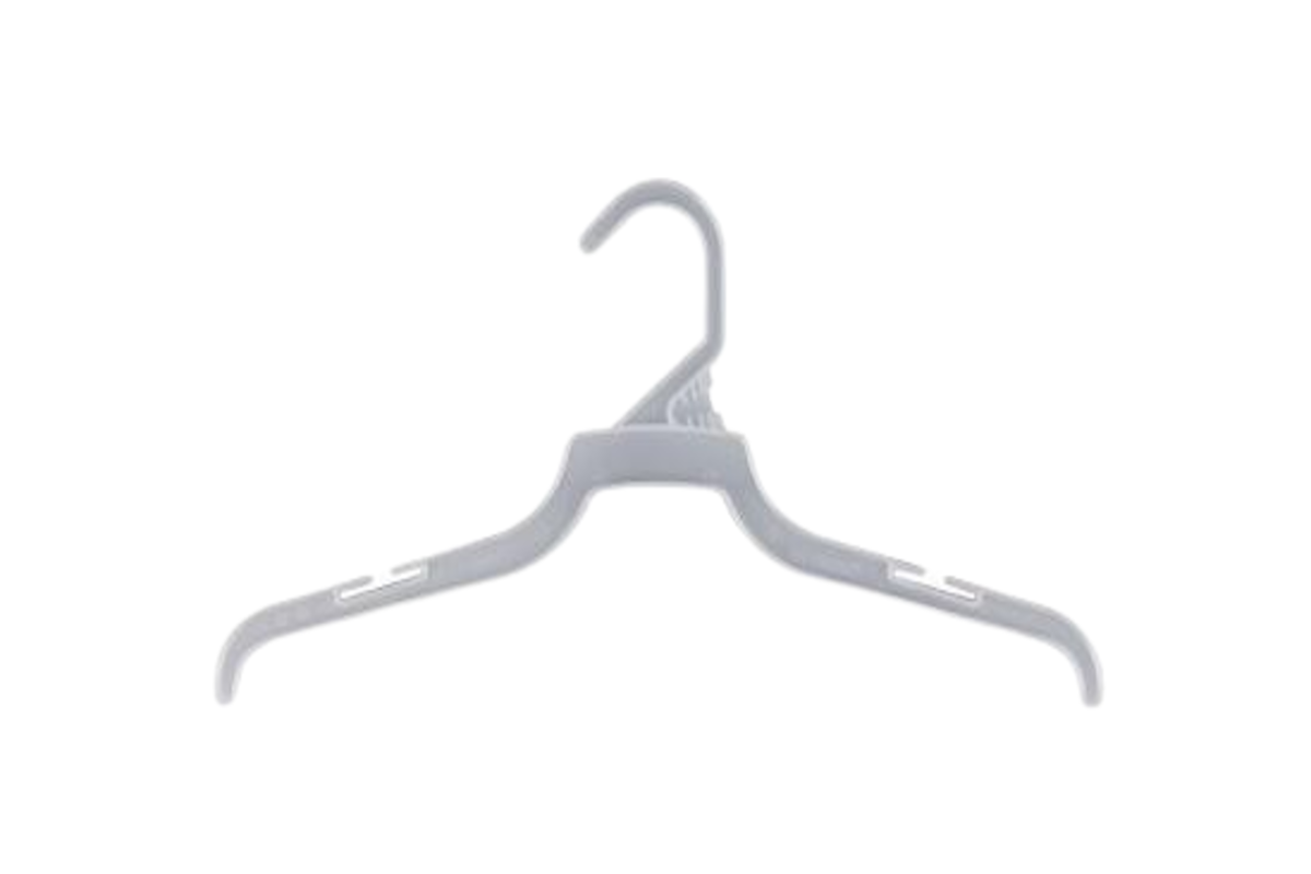 Curved Shoulder Plastic Hanger with Notches