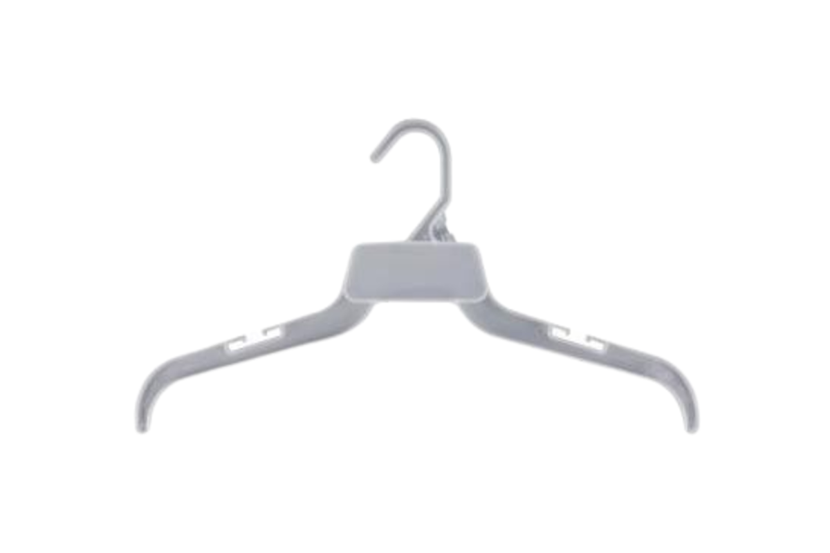 Durable Plastic Hanger with Notches