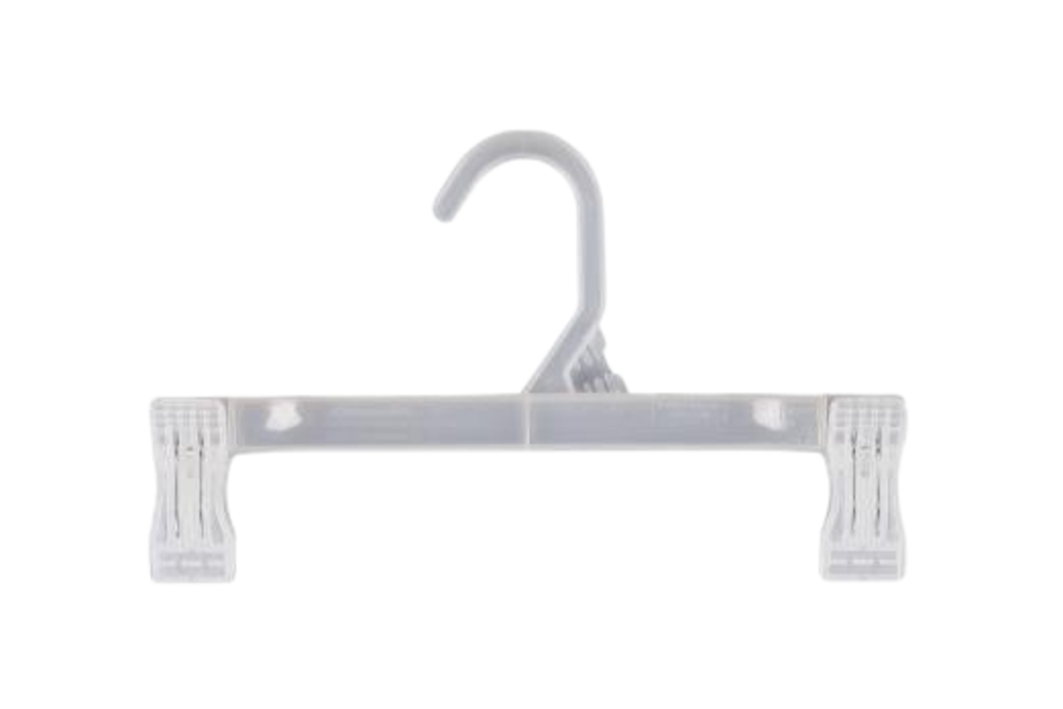 Standard Compact Plastic Hanger with Clips