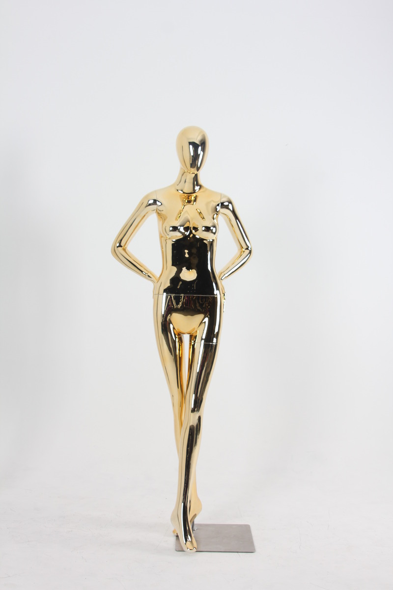 Gold Luxurious female full body mannequin Glossy