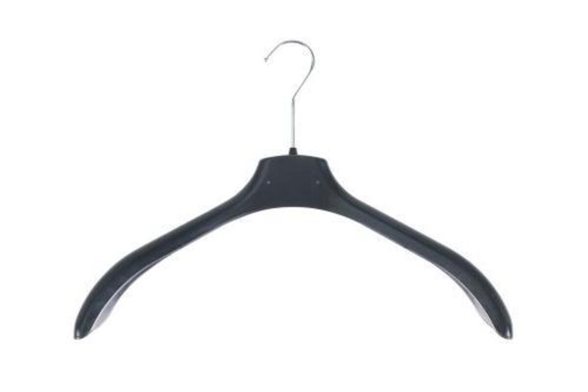 Durable Plastic Hanger with Special Wide Shoulder Design