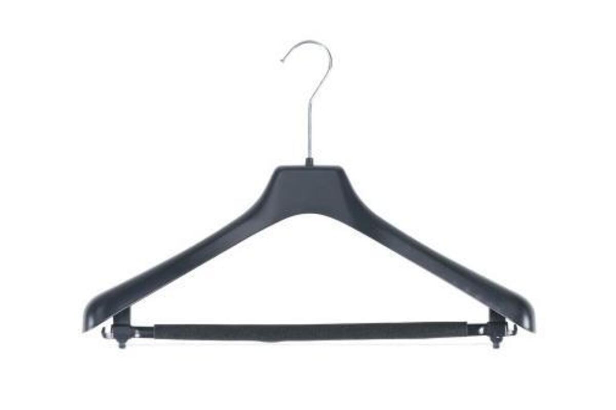 Classic Plastic Hanger with Non-Slip Trouser Bar