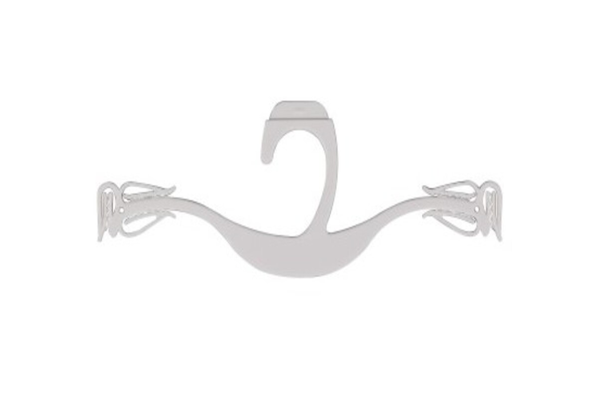 Winged Plastic Hanger for Lingerie and Accessories